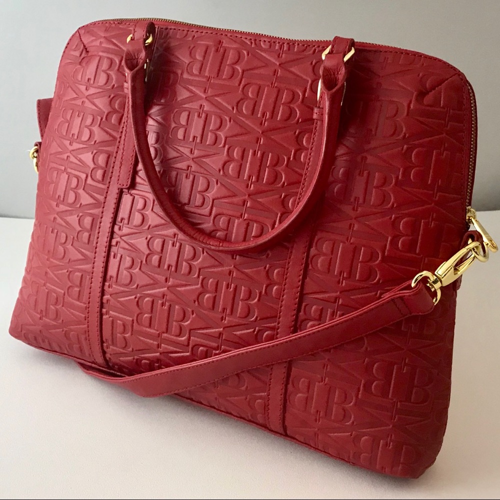 Gorgeous 13” MacBook 100% Red Leather Laptop Bag - Picture 8 of 8